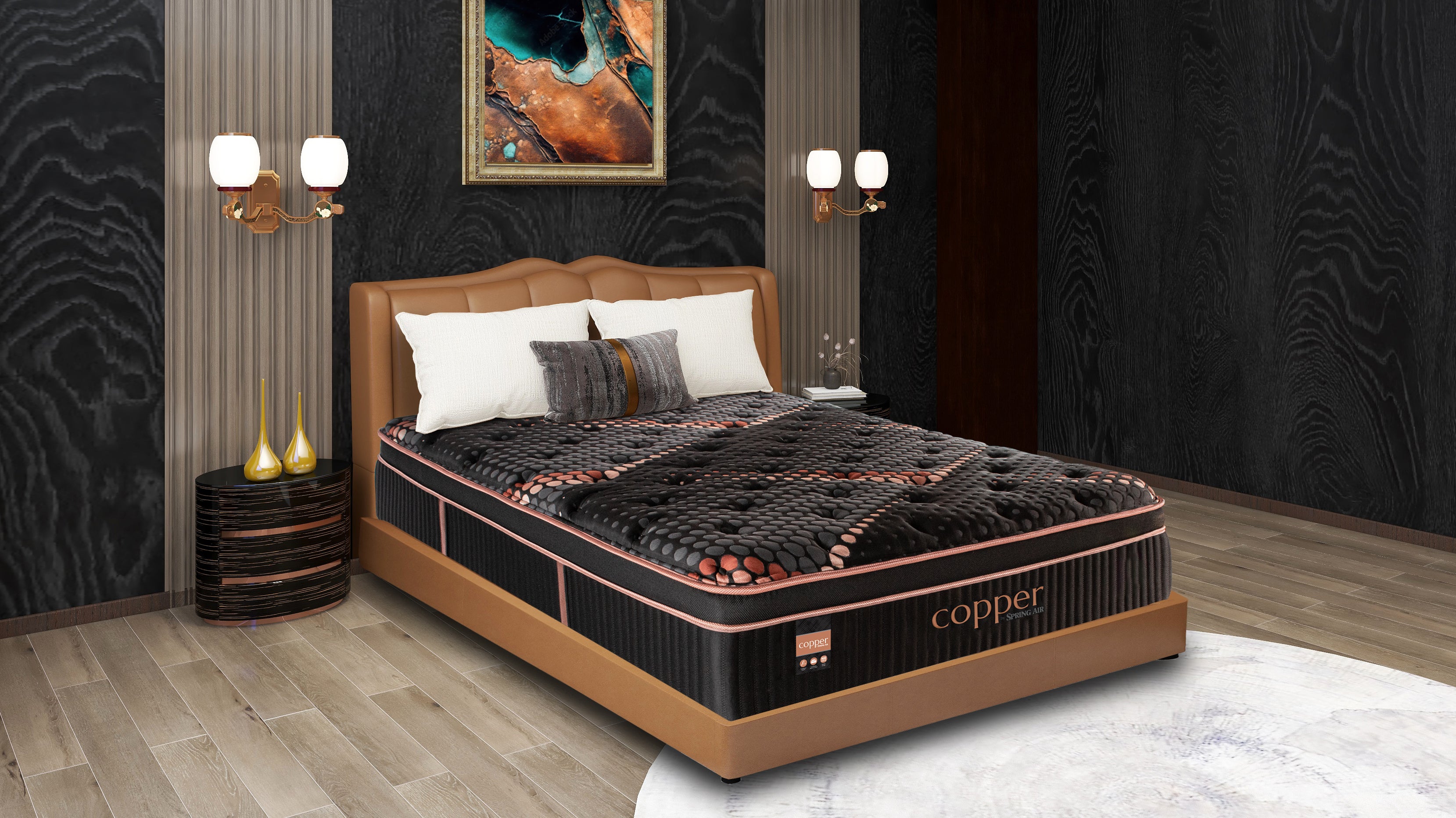 Copper Hybrid Plush Eurotop – Spring Air